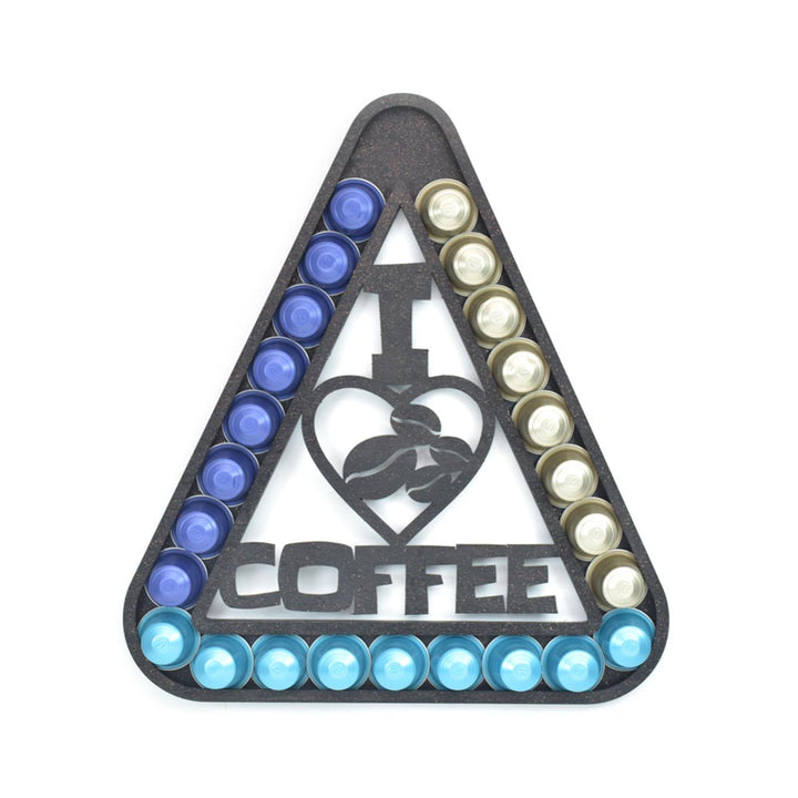 מתקן משולש לאחסון קפסולות קפה