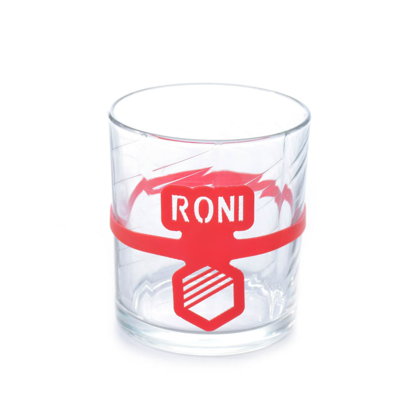 כוס זכוכית עם לוגו