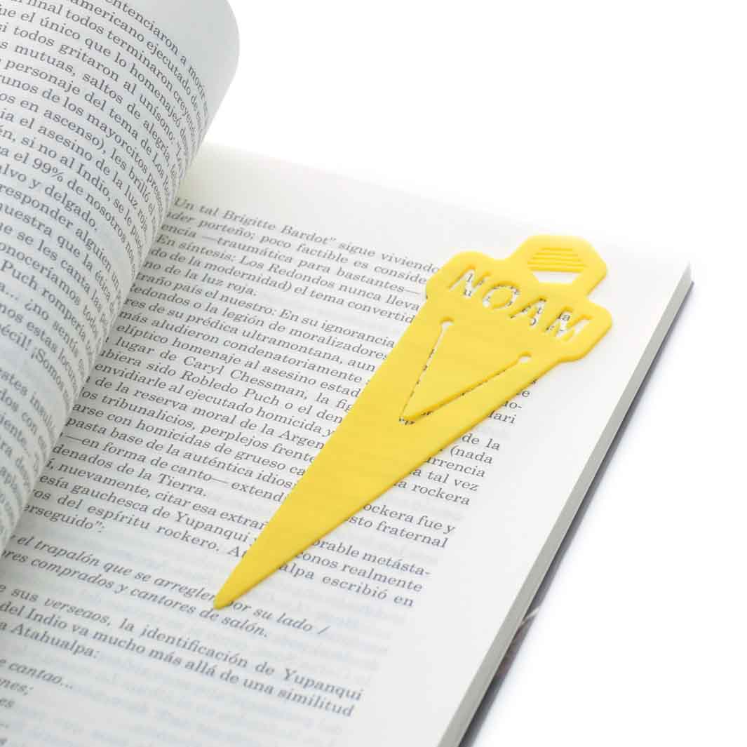 מיתוג עסקי על גבי סימניות לספר