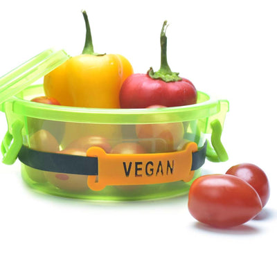 רצועת סיליקון VEGAN לסימון קופסאות אוכל