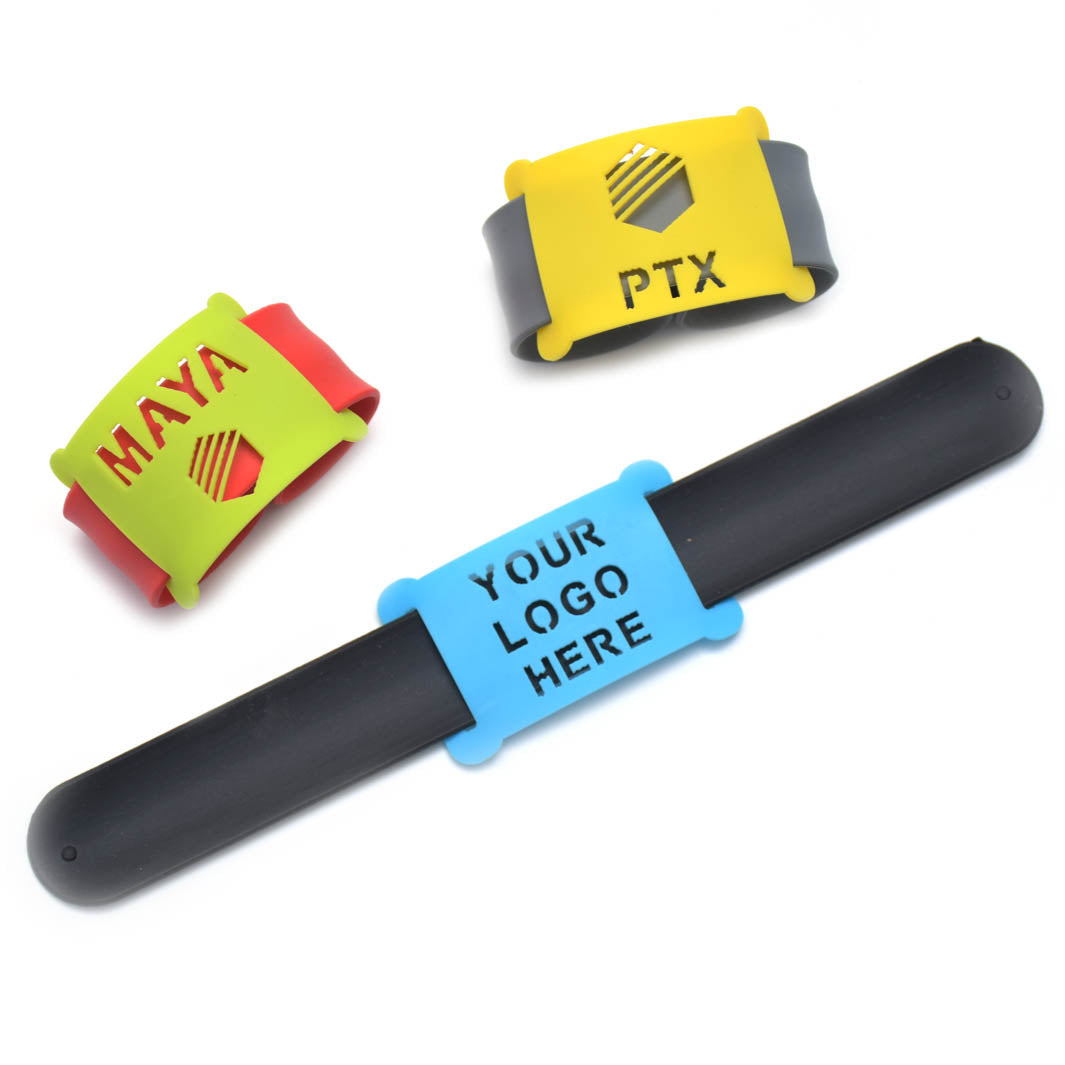 צמיד "סרגל מתקפל" עשוי סיליקון עם מיתוג עסקי