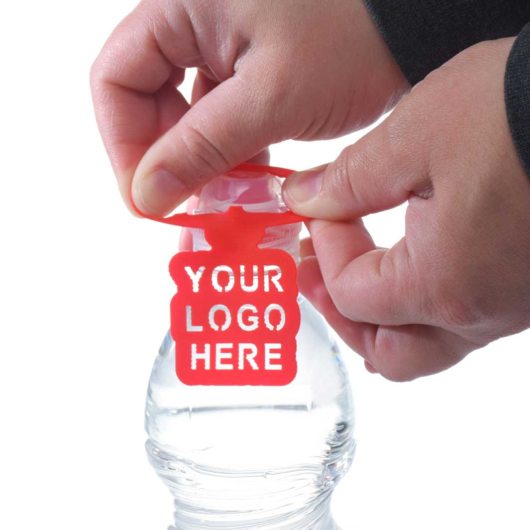 תווית סיליקון רב פעמית למיתוג בקבוקי מים מינרלים