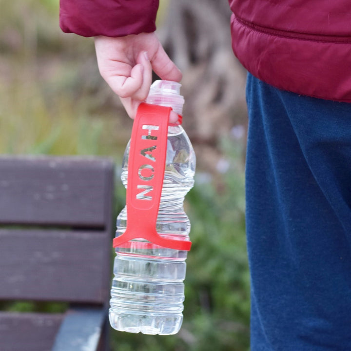 ידית מנשא מסיליקון ממותג לבקבוק מים