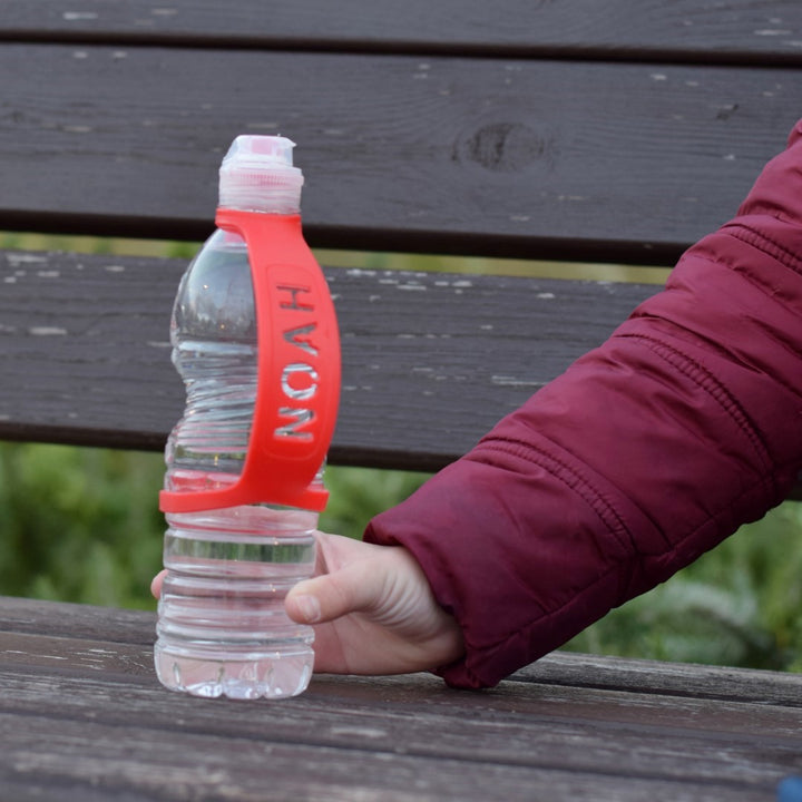 ידית מנשא מסיליקון ממותג לבקבוק מים