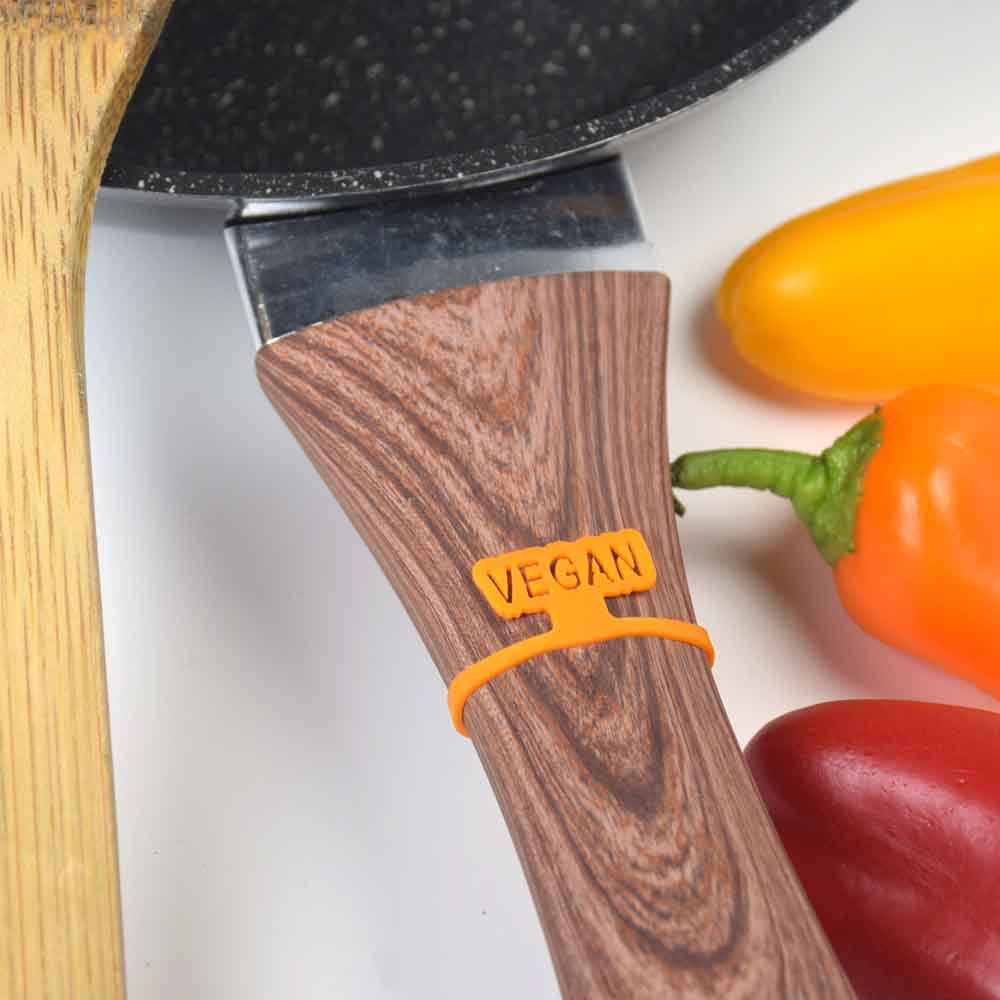 כלי בישול לטבעוניים, פתרון לסימון ובידול