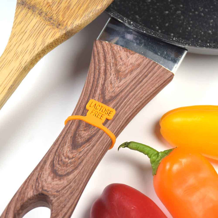 תג כתום רב פעמי לסימון LACTOSE FREE